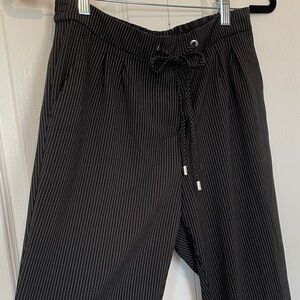 Dynamite Black and White Striped Pants